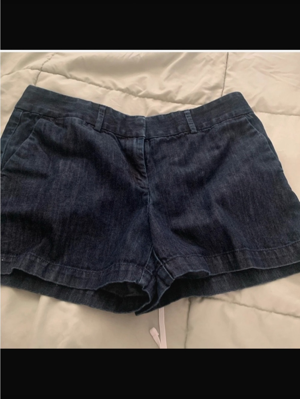 New York & Company Dark Blue Denim Shorts
